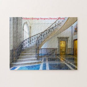 Emergence Staircase Florida. Christmas Greetings Jigsaw Puzzle