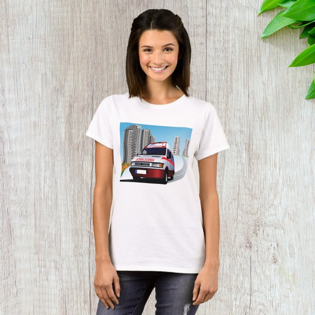 Emergency Ambulance in Cityscape Medical Rescue  T-Shirt (Creator Uploaded)