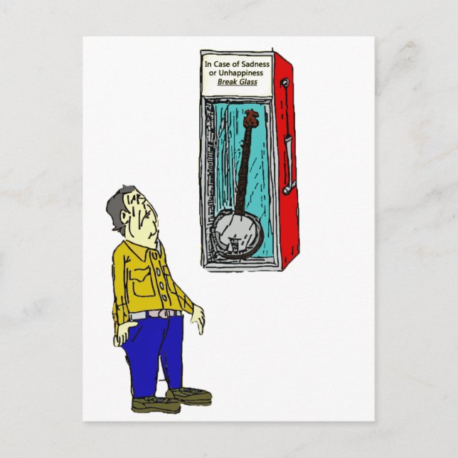 Emergency Banjo Postcard (Front)