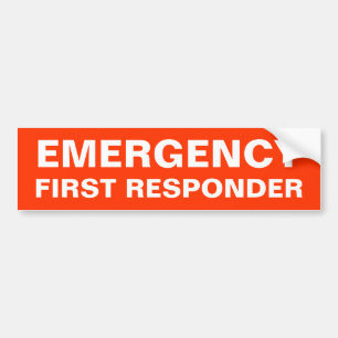 EMERGENCY BUMPER STICKER