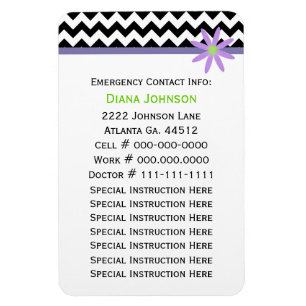 Emergency Contact: Babysitter Premium Magnet