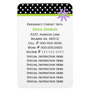 Emergency Contact: Babysitter Premium Magnet