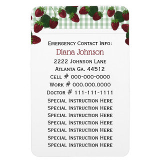 Emergency Contact: Babysitter Premium Magnet