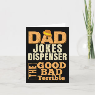 Emergency Dad Jokes Bbq Patriotic American Dad Chr Card