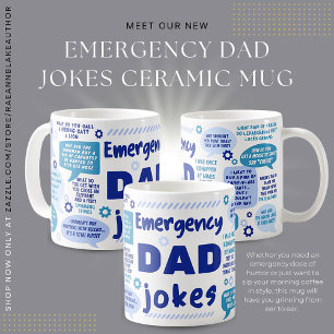 Emergency Dad Jokes Ceramic Mug