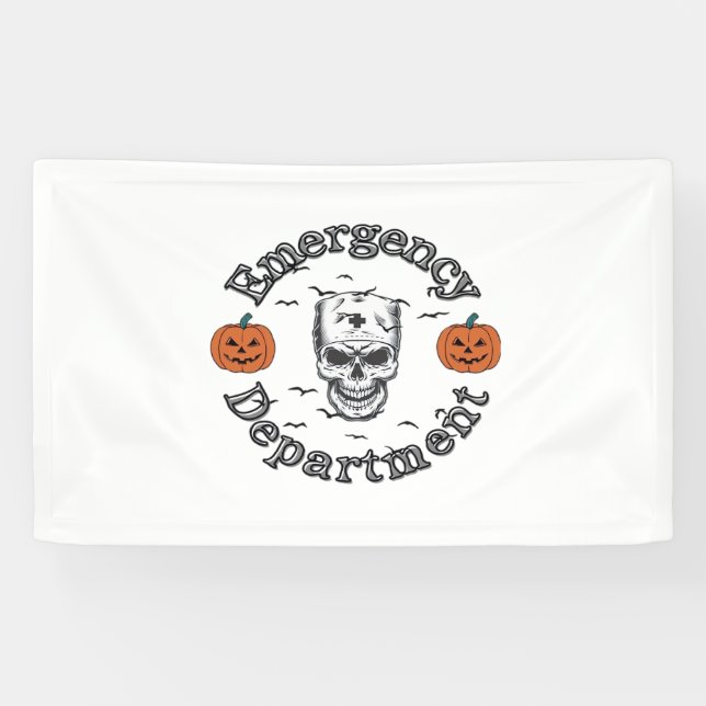Emergency Departement Room Er Nurse Skeleton Hallo Banner (Horizontal)