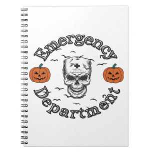 Emergency Departement Room Er Nurse Skeleton Hallo Notebook