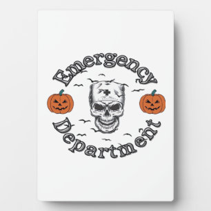 Emergency Departement Room Er Nurse Skeleton Hallo Plaque
