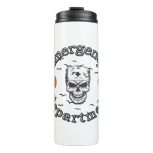 Emergency Departement Room Er Nurse Skeleton Hallo Thermal Tumbler
