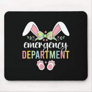 Emergency Department Bunny Emergency Room Er Nurse Mouse Mat