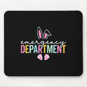 Emergency Department Bunny Emergency Room Er Nurse Mouse Mat