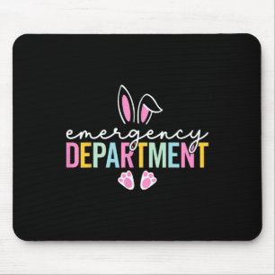 Emergency Department Bunny Emergency Room Er Nurse Mouse Mat