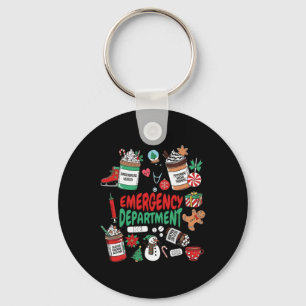 Emergency Department Christmas Crew Ed Christmas M Key Ring
