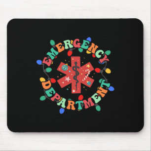 Emergency Department Christmas Er Nurse 2 Sided  Mouse Mat