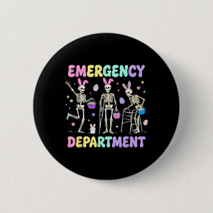 Emergency Department Easter Nurse Humour 6 Cm Round Badge