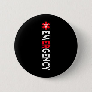 Emergency Department Emergency Room Nurse ER Nurse 6 Cm Round Badge