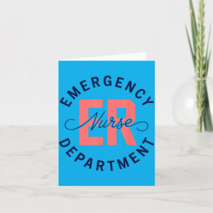 Emergency Department ER Nurse Gift Paramedic Card