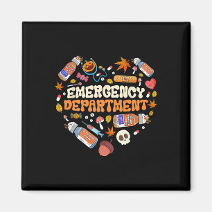 Emergency Department Er Nurse Heart Fall Autumn Se Magnet