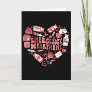 Emergency Department Er Nurse Valentines Day Gifts Card