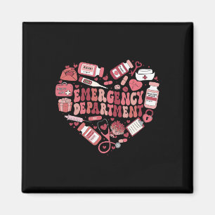 Emergency Department Er Nurse Valentines Day Gifts Magnet