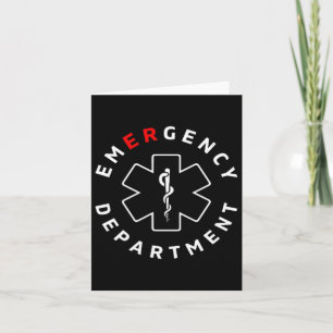 Emergency Department Er Rn Nurse Retro Healthcare  Card