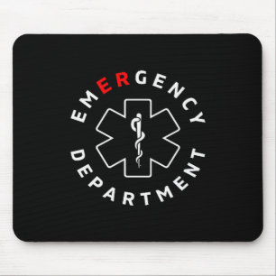 Emergency Department Er Rn Nurse Retro Healthcare Mouse Mat