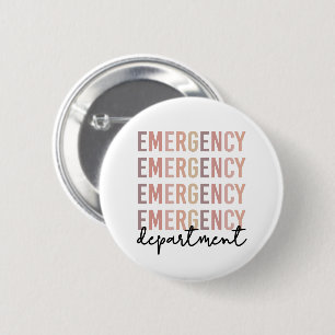 Emergency Department ER Staff   ER Nurse   ER Tech 6 Cm Round Badge