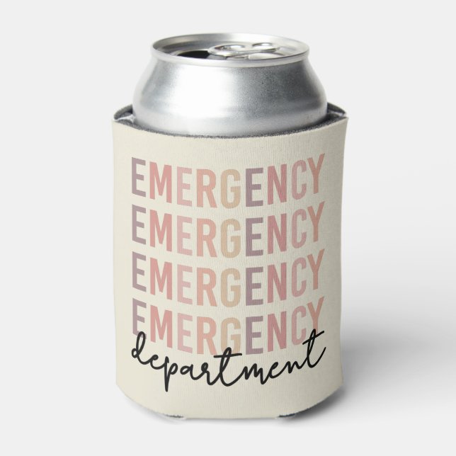 Emergency Department ER Staff | ER Nurse | ER Tech Can Cooler (Can Front)