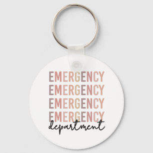 Emergency Department ER Staff ER Nurse ER Tech Key Ring
