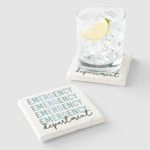Emergency Department ER Staff ER Nurse ER Tech Stone Coaster