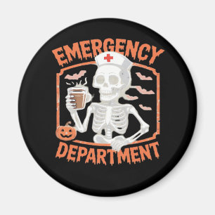 Emergency Department Funny Halloween Nurse Essenti Magnet