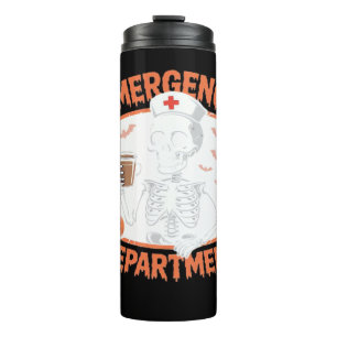 Emergency Department Funny Halloween Nurse Essenti Thermal Tumbler