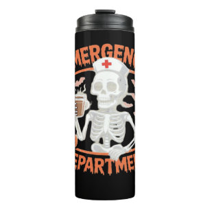 Emergency Department Funny Halloween Nurse Essenti Thermal Tumbler