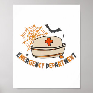 Emergency Department Halloween Emergency Room Nurs Poster