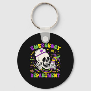 Emergency Department Mardi Gras Nurse Mardi Gras M Key Ring