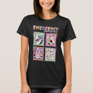 Emergency Department Medical Postage Stamp Art T-Shirt
