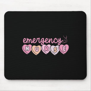 Emergency Department Nurse Hearts Er Rn Ed Valenti Mouse Mat