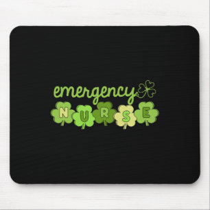 Emergency Department Nurse Shamrocks Er Rn Ed St P Mouse Mat