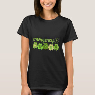 Emergency Department Nurse Shamrocks Er Rn Ed St P T-Shirt