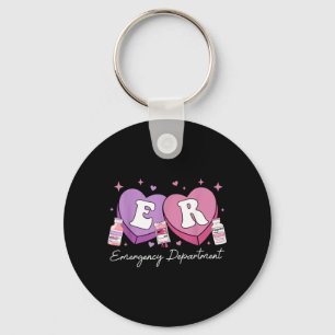 Emergency Department Nurse Valentines Candy Er Ed Key Ring