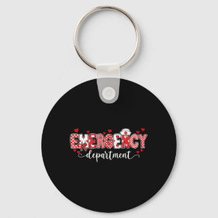 Emergency Department Nurse Valentines Er Ed Tech Key Ring