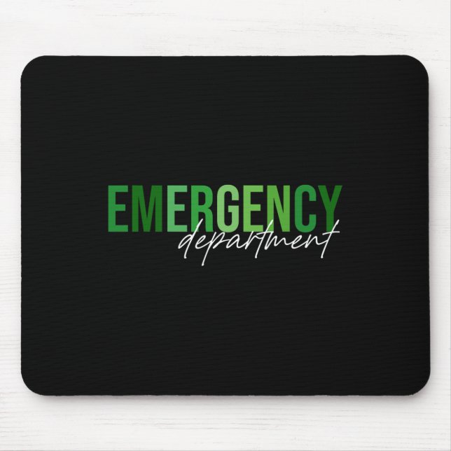 Emergency Department St Patricks Day Emergency Roo Mouse Mat (Front)