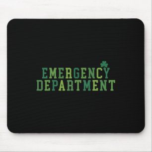 Emergency Department St Patricks Day Emergency Roo Mouse Mat