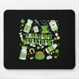 Emergency Department St Patricks Day Emergency Roo Mouse Mat