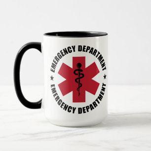 Emergency Department Star of Life Medical Emblem Mug