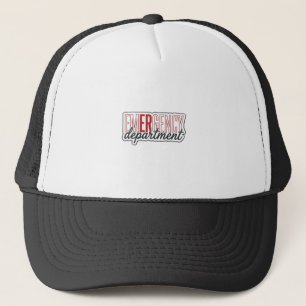 Emergency Department Typography Shirt Design_1 Trucker Hat