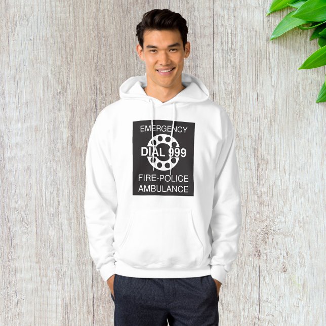 Emergency Dial 999 Sign Fire Police Ambulance  Hoodie (Creator Uploaded)