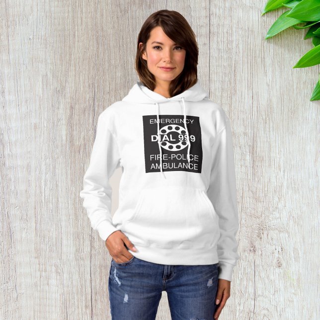 Emergency Dial 999 Sign Fire Police Ambulance  Hoodie (Creator Uploaded)