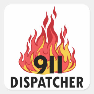 Emergency Dispatcher Square Sticker