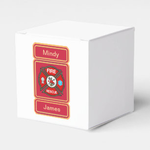Emergency Fire Rescue EMT Wedding Favour Box